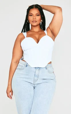 PrettyLittleThing Corsets*Plus Bandage Dip Hem Bust Cup Corset