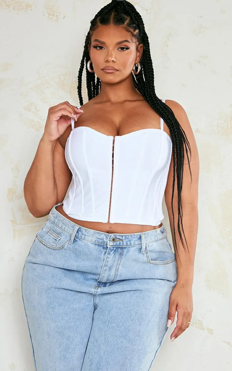 PrettyLittleThing Corsets*Plus Bandage Hook And Eye Structured Corset
