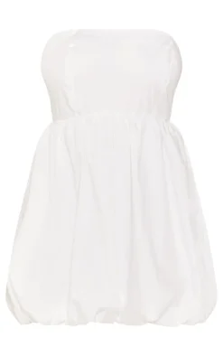 Plus Bandeau Puffball Mini Dress-PrettyLittleThing Hot