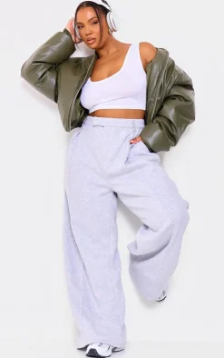 PrettyLittleThing Basic Tops*Plus Basic Jersey Square Neck Crop Tank