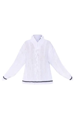 PrettyLittleThing Sweaters*Plus Chunky Knit Zip Detail Sweater