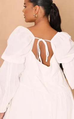 Plus Cotton Tiered Shift Dress-PrettyLittleThing Discount