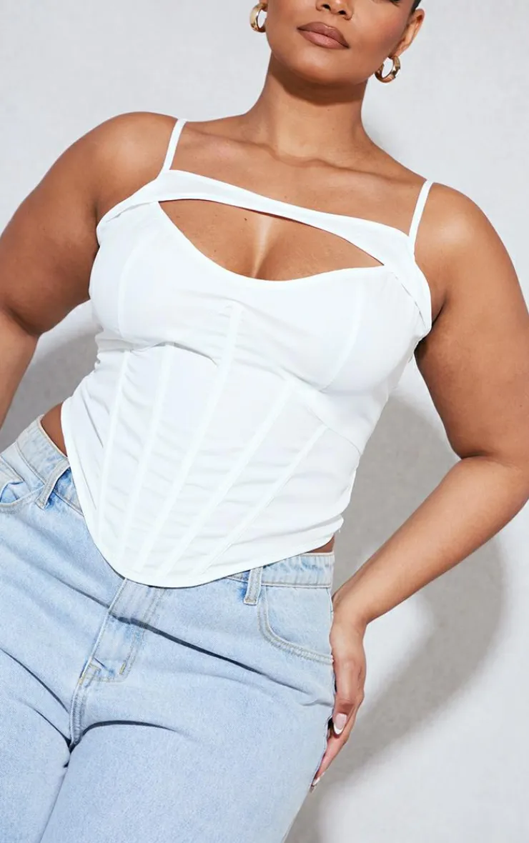 PrettyLittleThing Corsets*Plus Cut Out Boned Corset