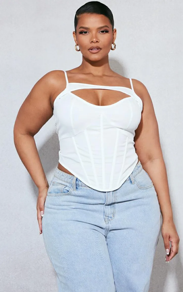 PrettyLittleThing Corsets*Plus Cut Out Boned Corset