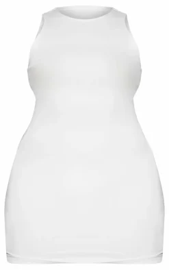 Plus Double Contour Racer Neck Bodycon Dress-PrettyLittleThing Sale