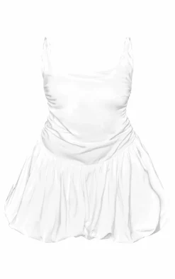 Plus Jersey Twist Strap Puff Ball Dress-PrettyLittleThing Hot