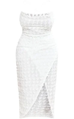 Plus Lace Cowl Neck Lace Up Back Midi Dress-PrettyLittleThing Discount