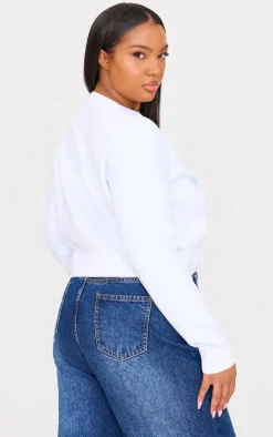 PrettyLittleThing Sweaters*Plus Let It Snow Cropped Christmas Sweater