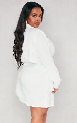 Plus Oversized Double Breasted Blazer Dress-PrettyLittleThing Clearance