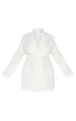 Plus Oversized Double Breasted Blazer Dress-PrettyLittleThing Clearance