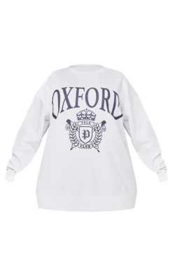 Plus White Oxford Polo Sweat