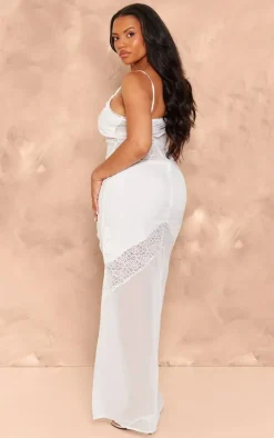 Plus Strappy Lace Panel Maxi Dress-PrettyLittleThing Outlet