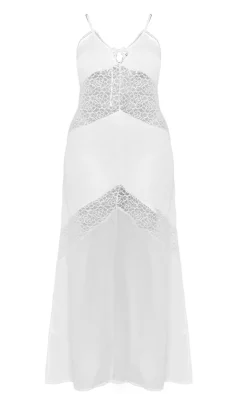 Plus Strappy Lace Panel Maxi Dress-PrettyLittleThing Outlet