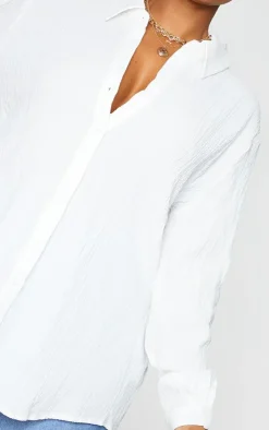 PrettyLittleThing Shirts*Plus Textured Oversized Shirt