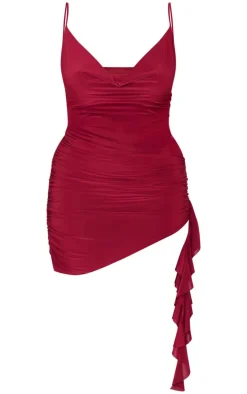 Plus Double Layer Slinky Mesh Panel Bodycon Dress-PrettyLittleThing Discount