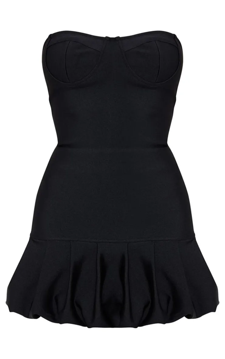 Premium Sweetheart Bandage Peplum Mini Dress-PrettyLittleThing New