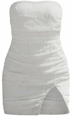 Premium Devore Corset Bandeau Bodycon Dress-PrettyLittleThing Best