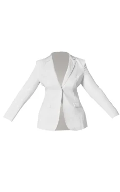 Premium Plus Woven Fitted Blazer-PrettyLittleThing Hot