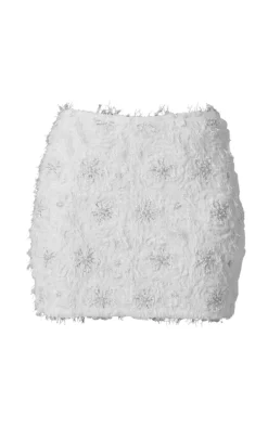 Premium Embroided Detail Eyelash Mini Skirt-PrettyLittleThing Outlet