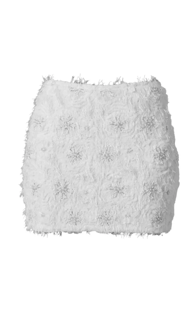 Premium Embroided Detail Eyelash Mini Skirt-PrettyLittleThing Outlet