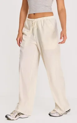 PrettyLittleThing Christmas Day Outfits*Premium Satin Low Rise Drawstring Pants