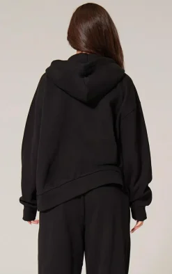 PrettyLittleThing Christmas Shop*Premium Embroidered Zip Front Oversized Hoodie