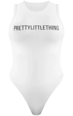 Online PrettyLittleThing Washed Racer Bodysuit Ash Grey