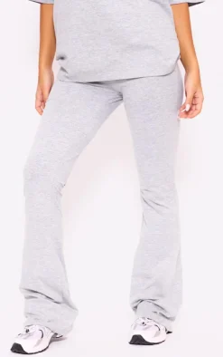 Clearance PrettyLittleThing Print Flared Pant Ash Grey
