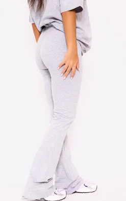 Clearance PrettyLittleThing Print Flared Pant Ash Grey