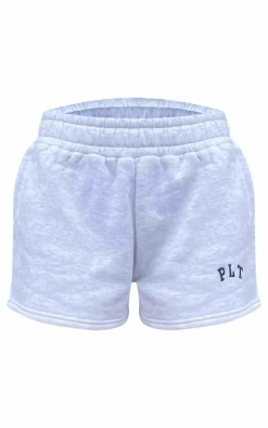 Sale PrettyLittleThing Logo Sweat Shorts Ash Grey