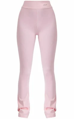 PrettyLittleThing Gym Leggings*Sport Metal Badge Sculpt High Waist Flare Pants