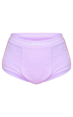 PRETTYLITTLETHING Baby Pink Tape High Waist Briefs