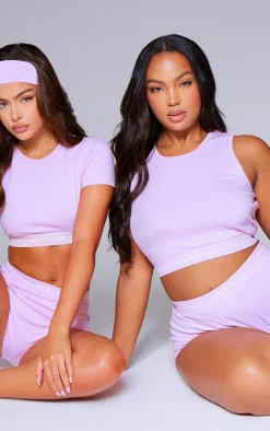 PRETTYLITTLETHING Baby Pink Vest and Short PJ Set