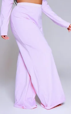 PRETTYLITTLETHING Baby Pink Tape Detail PJ Pants