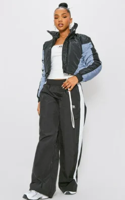 PrettyLittleThing Puffer Jackets*Chevron Cropped Puffer Coat