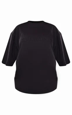 PrettyLittleThing T-Shirts*Embossed Oversized T Shirt