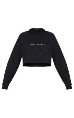 PrettyLittleThing Graphic Sweatsuits*Oversized Crop Hoodie