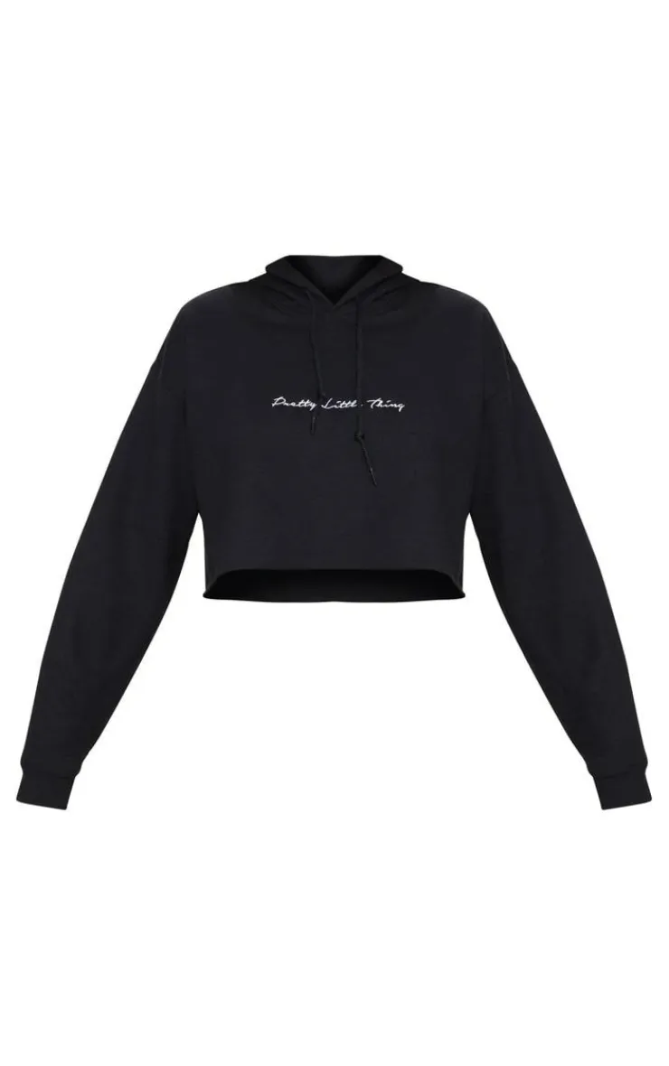 PrettyLittleThing Graphic Sweatsuits*Oversized Crop Hoodie