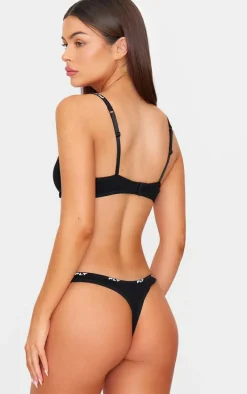 PRETTYLITTLETHING Black Underwired Jersey Bra