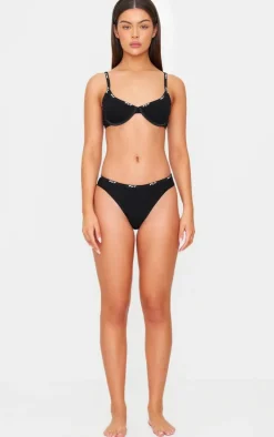PRETTYLITTLETHING Black Underwired Jersey Bra