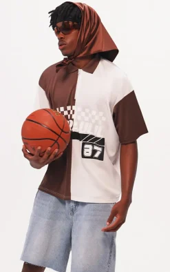 PrettyLittleThing T-Shirts*Zip Up Short Sleeve Football Shirt