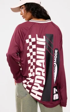 PrettyLittleThing T-Shirts*Studio Mode Long Sleeve Football Shirt
