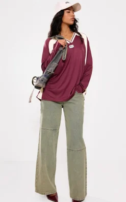PrettyLittleThing T-Shirts*Studio Mode Long Sleeve Football Shirt