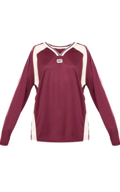 PrettyLittleThing T-Shirts*Studio Mode Long Sleeve Football Shirt