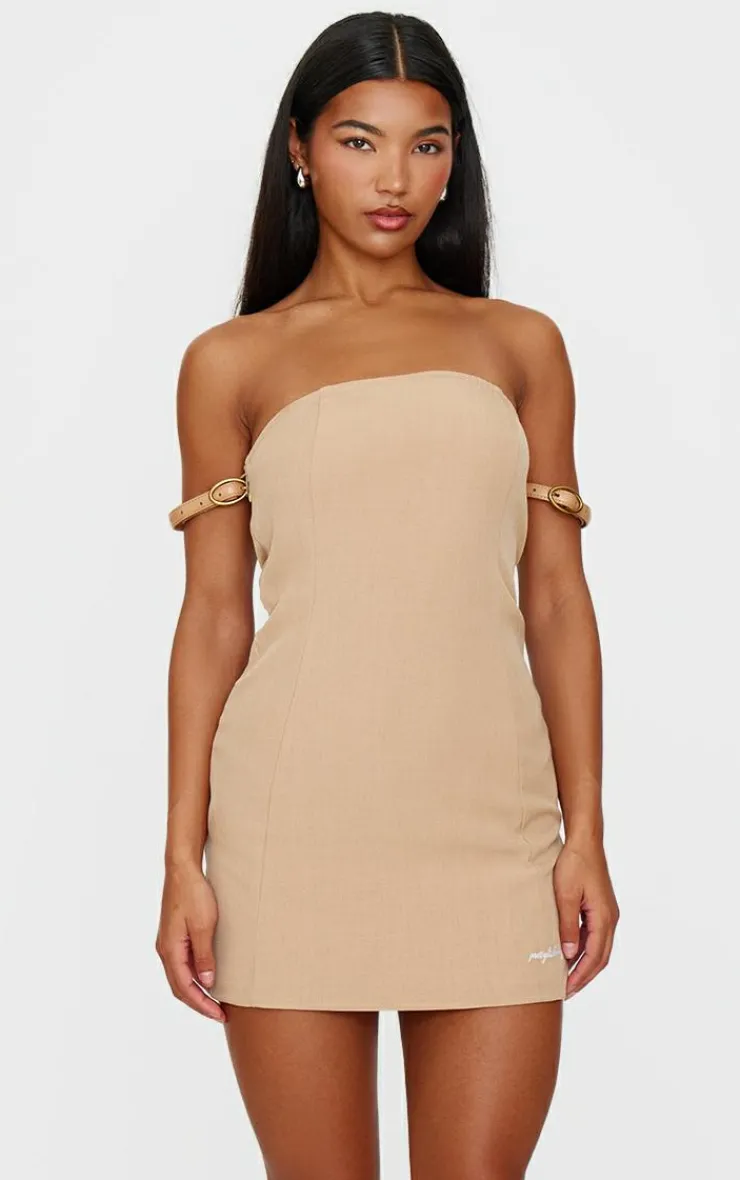 Belt Strap Detail Bodycon Dress-PrettyLittleThing Best