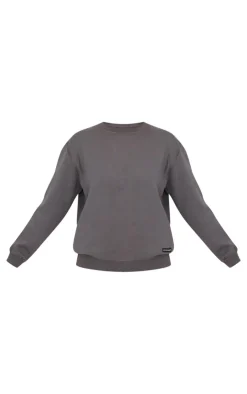 PrettyLittleThing Workout Tops*Badge Detail Sport Sweatshirt