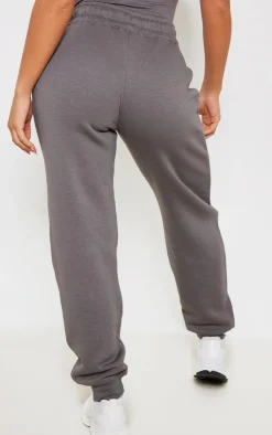 Outlet PrettyLittleThing Cuffed High Waisted Cuffed Sweatpants Charcoal