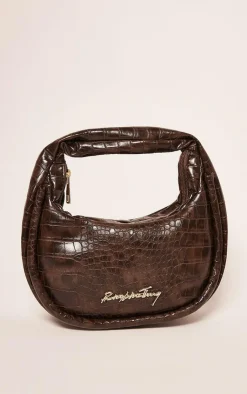 PrettyLittleThing Mini Bags*PU Croc Mini Grab Bag