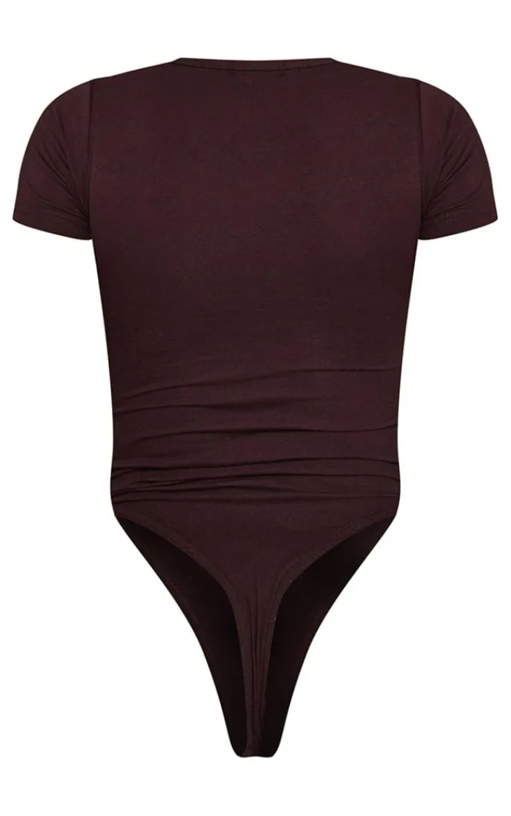 PrettyLittleThing Graphic Sweatsuits*Logo Short Sleeved Bodysuit