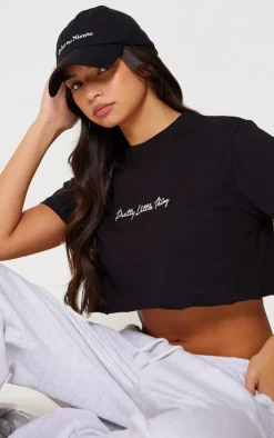 PrettyLittleThing T-Shirts*Cotton Oversized Crop T-Shirt